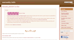 Desktop Screenshot of naramky.info